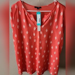 Reece Mixed Material Top